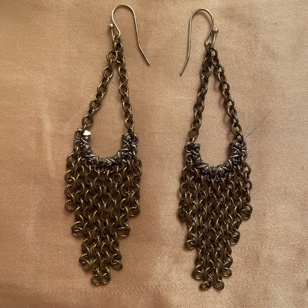 Gold and Silver Earrings